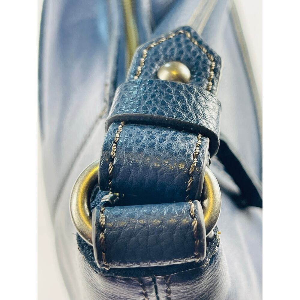 The Sak Sequoia Leather Hobo Bag Indigo/ Navy New Slouchy Pebbled Charm Boho - Picture 10 of 16